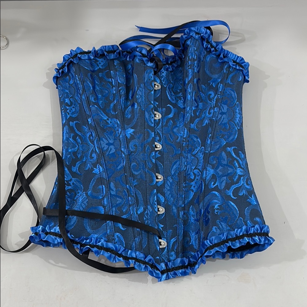 Blue Corset Top